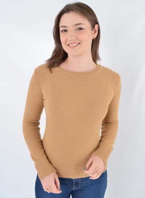 Blusa Fio Nuvem Alpelo Cor Castor Promo - Foto 1