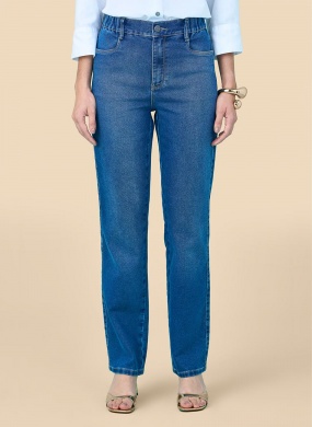 Cal�a Jeans Escura Reta Classica Scalon - Foto 1