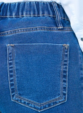 Cal�a Jeans Escura Reta Classica Scalon - Foto 2