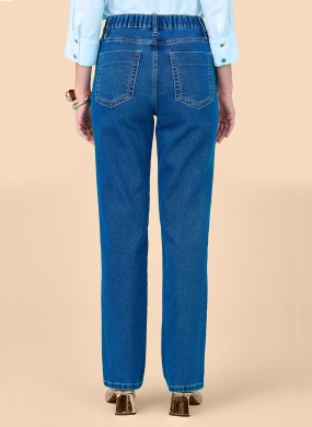 Cal�a Jeans Escura Reta Classica Scalon - Foto 3