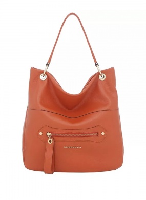 Bolsa Smartbag de Ombro em Couro Laranja - Foto 7