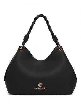 Bolsa Couro Preta Al�a de Ombro Smartbag - Foto 2