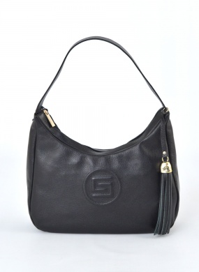 Bolsa Al�a de Ombro Smartbag Couro Preta - Foto 1