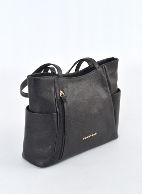 Bolsa preta Couro Smartbag com Al�a de Ombro   - Foto 1