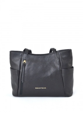 Bolsa preta Couro Smartbag com Al�a de Ombro   - Foto 4