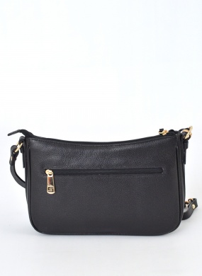 Bolsa da cor preta Couro ombro e transversal Smartbag  - Foto 1