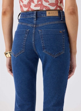 Cal�a Jeans Turmalina Boot Cut Flor de Lis - Foto 2