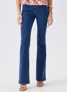 Cal�a Jeans Turmalina Boot Cut Flor de Lis - Foto 3