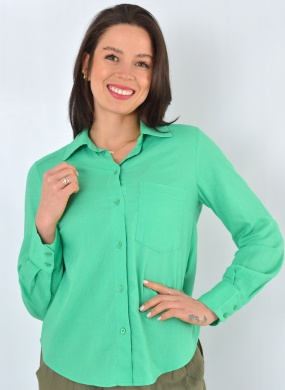 Camisa Verde Gatos e Atos - Foto 1