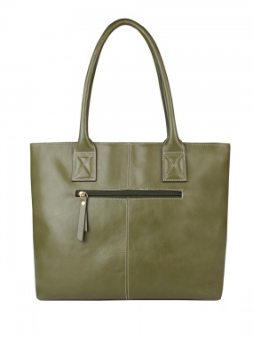 Bolsa Couro Oliva Linea Bella - Foto 2