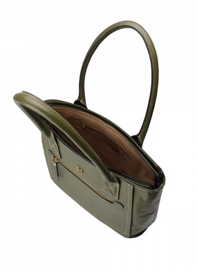 Bolsa Couro Oliva Linea Bella - Foto 3