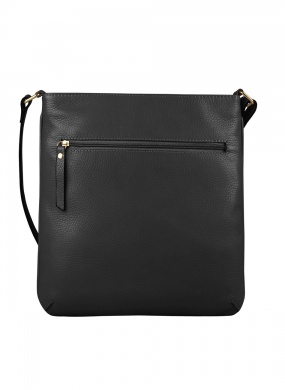 Bolsa Couro M�dia Preta Linea Bella - Foto 2