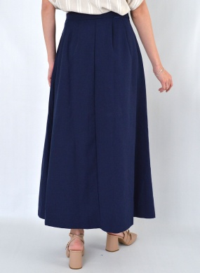 Saia Azul Maxi Midi Flor de Lis - Foto 2