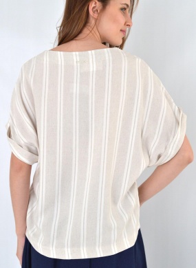 Blusa Viscolinho Flor de Lis - Foto 2