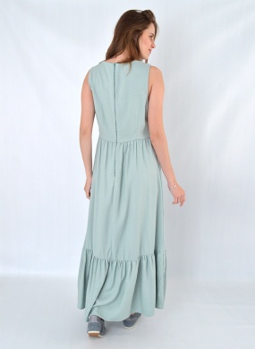 Vestido Menta Viscose Flor de Lis - Foto 2