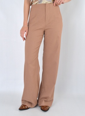 Cal�a Bege Pantalona Flor de Lis - Foto 1