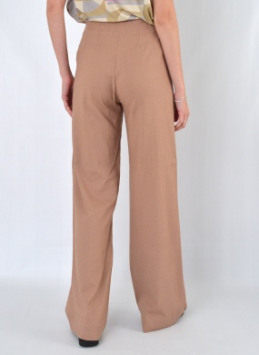 Cal�a Bege Pantalona Flor de Lis - Foto 2