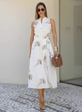 Vestido Linho Bordado Innocence  - Foto 2