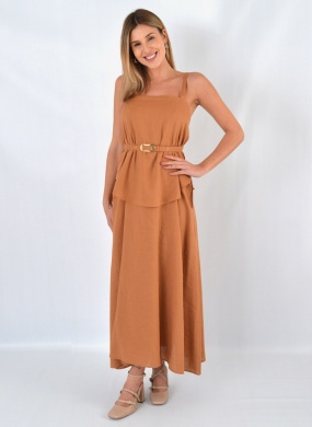 Vestido Mascavo Fabiane Mx  - Foto 1