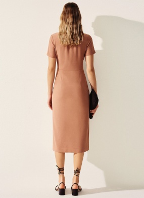 Vestido Franzido Mocha Seiki - Foto 2