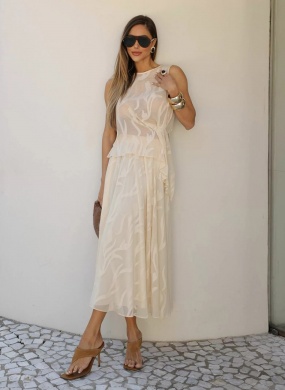 Conjunto Chiffon Areia Innocence - Foto 1