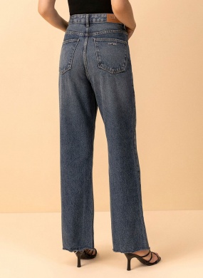 Cal�a Jeans Reta Cropped Lez a Lez - Foto 2