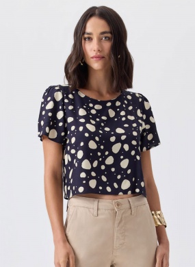 Blusa Po� Flor de Lis - Foto 1