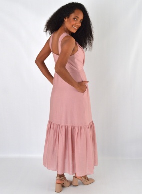Vestido Franzido Rosa Mx  - Foto 3