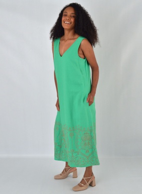Vestido Verde Gatos e Atos - Foto 4