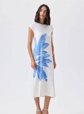 Vestido Midi Flor de Lis Off White - Foto 4