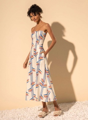 Vestido Tomara que Caia Com Bolsos Laterais Lez a Lez - Foto 1