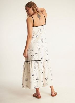 Vestido al�a linho bordado faces Cant�o - Foto 2