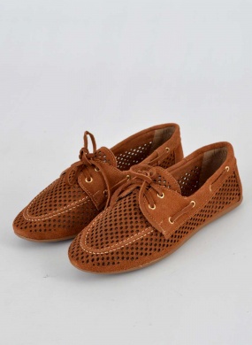 Mocassim Couro Camur�a Havana Corte a laser 5� Espa�o - Foto 1