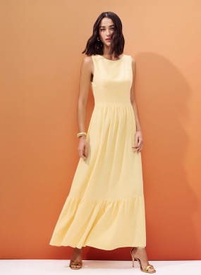 Vestido Palha Viscose Flor de Lis - Foto 2