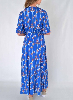 Vestido Ch� Estampado Transpassado Lez a Lez - Foto 3