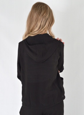 Jaqueta Em Crepe de Viscose Preto Declari - Foto 4