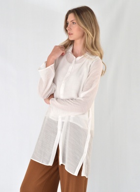 Camisa Alongada Off White Declari - Foto 1