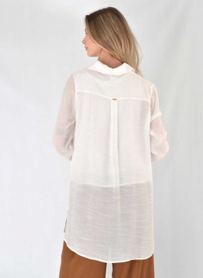 Camisa Alongada Off White Declari - Foto 2