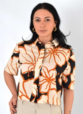 Camisa Estampada Espatodea Cant�o - Foto 1