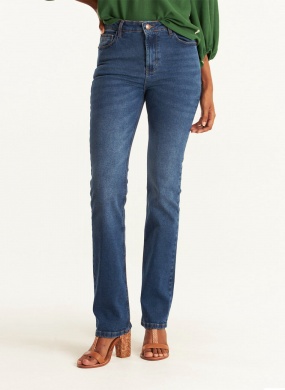 Cal�a Reta em Jeans Cant�o  - Foto 1