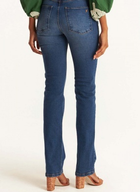 Cal�a Reta em Jeans Cant�o  - Foto 2