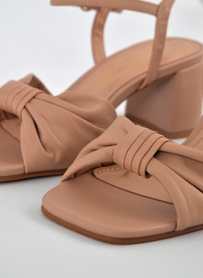 Sand�lia Creme Couro Tabita - Foto 2