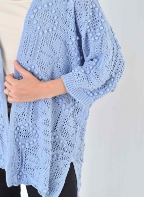 Kimono Azul Malhas Gida - Foto 2