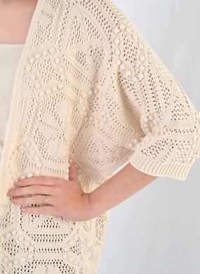 Kimono Cru Malhas Gida - Foto 2