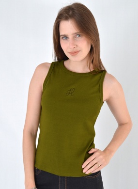 Blusa Regata B�sica Verde Flor de Lis  - Foto 3