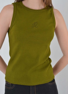 Blusa Regata B�sica Verde Flor de Lis  - Foto 4