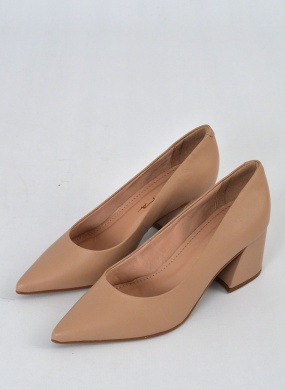 Scarpin Couro Creme Tabita - Foto 1