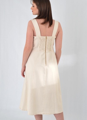 Vestido Sarja Natural Gatos e Atos - Foto 4