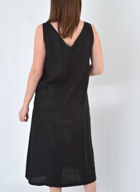Vestido Linho Preto Gatos e Atos - Foto 4