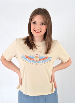 T-shirt Box Areia Bordada Talism� Cant�o  - Foto 1